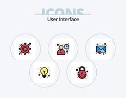 User Interface Line Filled Icon Pack 5 Icon Design. . files. . star vector