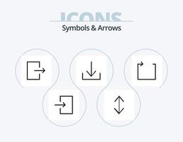 Symbols and Arrows Glyph Icon Pack 5 Icon Design. . send. . loop vector