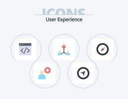 User Experience Flat Icon Pack 5 Icon Design. . navigation. development. map. user vector