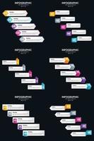 haga que su presentación sea más convincente con infografías vectoriales. vector