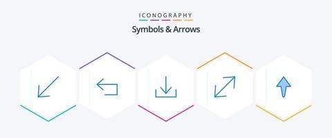 Symbols and Arrows 25 Blue icon pack including . download. . arrow vector