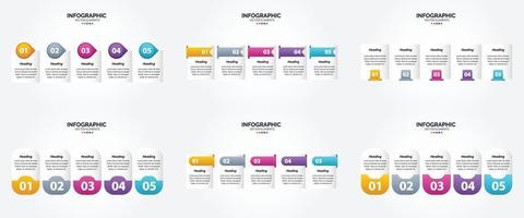 utilice este conjunto de infografías vectoriales para publicidad en un folleto. volantes. o revista. vector