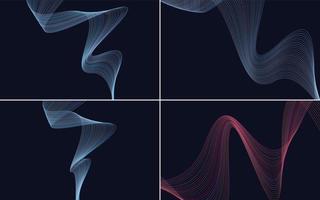 Add a unique touch to your design with these vector line backgrounds