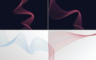 Add a touch of modernity to your presentation with this vector background pack