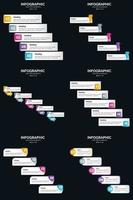 haga que su presentación sea más atractiva con nuestro paquete de infografías vectoriales. vector