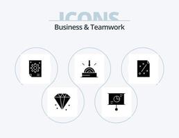 Business And Teamwork Glyph Icon Pack 5 Icon Design. software. business. teamwork. development. corporate vector