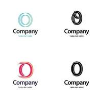 Letter O Big Logo Pack Design Creative Modern logos design for your business vector