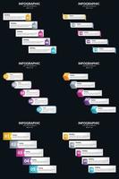 mejore su presentación con infografías vectoriales y diagramas de ciclo vector