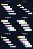 eleve su presentación con infografías vectoriales y diagramas de ciclo vector