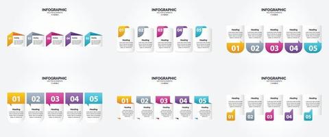 infografías vectoriales de diseño plano perfectas para folletos publicitarios. volantes y revistas. vector