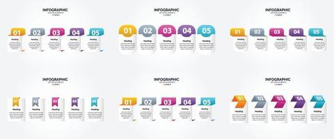 este conjunto de infografías vectoriales es ideal para anunciar su negocio en folletos. volantes y revistas. vector