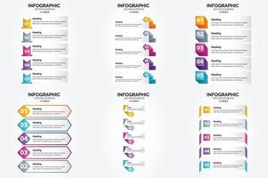 use este conjunto de infografías de ilustración vectorial para hacer su publicidad en folletos. volantes y revistas se destacan. vector