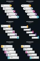 agregue interés visual a su presentación con infografías vectoriales vector