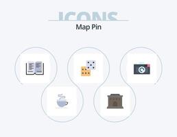 Map Pin Flat Icon Pack 5 Icon Design. . . school. photo. camera vector