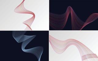 Create a sleek and modern design with this pack of vector backgrounds