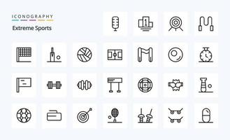 25 Sport Line icon pack vector