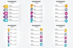 las ilustraciones vectoriales de este conjunto son ideales para crear infografías para publicidad. folletos volantes y revistas. vector