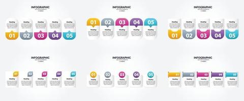 este conjunto de infografías vectoriales es perfecto para publicidad en un folleto. volantes. o revista. vector