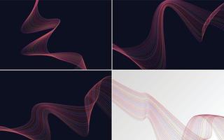 Add visual interest to your presentations with this set of 4 vector backgrounds