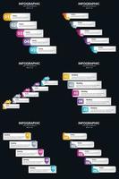 use nuestro paquete de infografías vectoriales para presentar sus ideas de manera efectiva vector