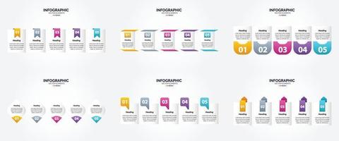 estas infografías vectoriales son ideales para publicidad en un folleto. volantes. o revista. vector