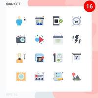 16 Creative Icons Modern Signs and Symbols of dad padlock support lock device Editable Pack of Creative Vector Design Elements