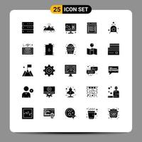 Pictogram Set of 25 Simple Solid Glyphs of phishing login blast link web Editable Vector Design Elements