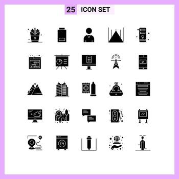 paquete de iconos de vector de stock de 25 signos y símbolos de línea para elementos de diseño de vector editables de pakistán de computadora humana de cpu binaria