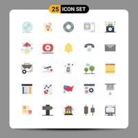 25 User Interface Flat Color Pack of modern Signs and Symbols of regular valentine wedding lover condom Editable Vector Design Elements