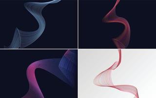 Add a touch of modernity to your design with this pack of vector backgrounds