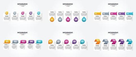 las ilustraciones vectoriales de este conjunto son ideales para crear infografías para publicidad. folletos volantes y revistas. vector