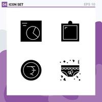 Pictogram Set of Simple Solid Glyphs of analytics rupee decor window love Editable Vector Design Elements