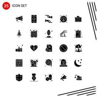 paquete de iconos de vector de stock de 25 signos y símbolos de línea para el cuidado de negocios en línea características elementos de diseño de vector editables de arce