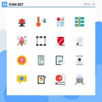 16 Creative Icons Modern Signs and Symbols of date cloud data storage server Editable Pack of Creative Vector Design Elements