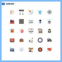 Set of 25 Modern UI Icons Symbols Signs for cpu pointer launch multimedia direction Editable Vector Design Elements