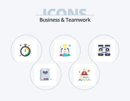 Business And Teamwork Flat Icon Pack 5 Icon Design. mobile phone. call forwarding. business. work. idea vector