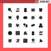 25 Thematic Vector Solid Glyphs and Editable Symbols of player football delete real estate presentation Editable Vector Design Elements