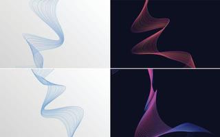 Create a professional and sleek looking presentation. flyer. or brochure with this pack of vector backgrounds