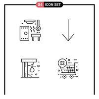 Universal Icon Symbols Group of 4 Modern Filledline Flat Colors of hot play spa punching ball ecommerce Editable Vector Design Elements