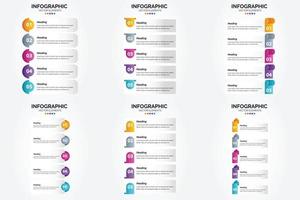 este conjunto de infografías vectoriales es perfecto para publicidad en un folleto. volantes. o revista. vector