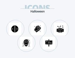 Halloween Glyph Icon Pack 5 Icon Design. . grave. old. voodoo. halloween vector