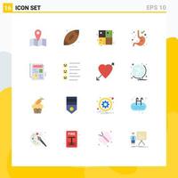 Stock Vector Icon Pack of 16 Line Signs and Symbols for format file calculate document gastroenterology Editable Pack of Creative Vector Design Elements