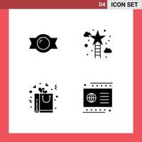 Modern Set of Solid Glyphs and symbols such as bonbon heart climbing success romance Editable Vector Design Elements