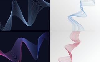 Use this pack of vector backgrounds for a sophisticated presentation. flyer. or brochure