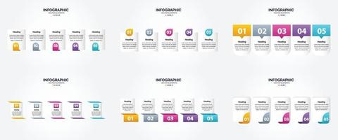 este conjunto de infografías vectoriales es perfecto para publicidad en un folleto. volantes. o revista. vector