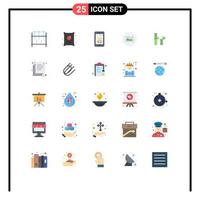 Universal Icon Symbols Group of 25 Modern Flat Colors of ui photo bag image shopping Editable Vector Design Elements