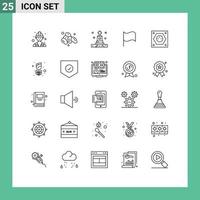 25 Creative Icons Modern Signs and Symbols of socket plug grave energy ui Editable Vector Design Elements