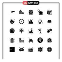 Universal Icon Symbols Group of 25 Modern Solid Glyphs of pencil drawing man mouse hand Editable Vector Design Elements