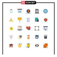 Set of 25 Modern UI Icons Symbols Signs for no mobile coin devices card Editable Vector Design Elements