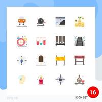 16 Universal Flat Colors Set for Web and Mobile Applications test customer page buyer persona investment Editable Pack of Creative Vector Design Elements